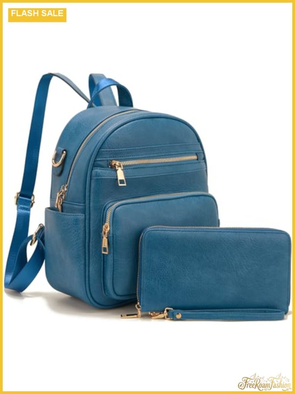 Small Faux Leather Backpack Purse for Women with Wallet RFID Blocking